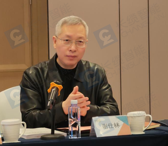 長纜科技集團總裁謝仕林代表項目單位致辭